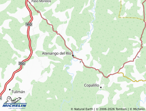 Mappa MICHELIN Atenango del Río - ViaMichelin