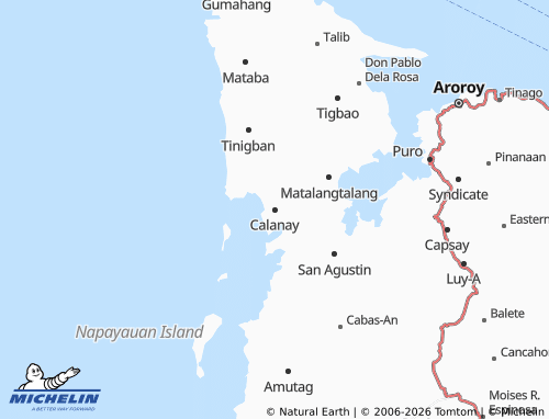 MICHELIN Calanay map - ViaMichelin