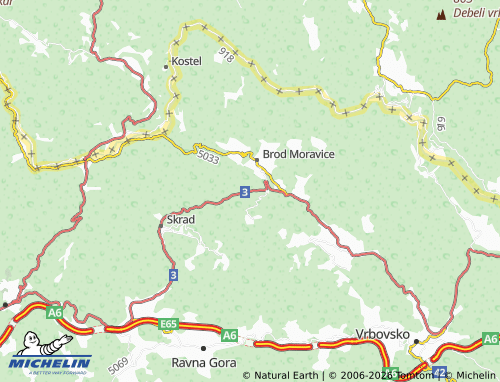 Mapa MICHELIN donja dobra - ViaMichelin