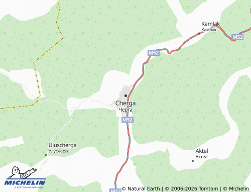 MICHELIN-Landkarte Cherga - ViaMichelin