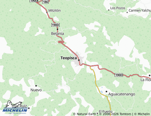 MICHELIN San Miguel map - ViaMichelin