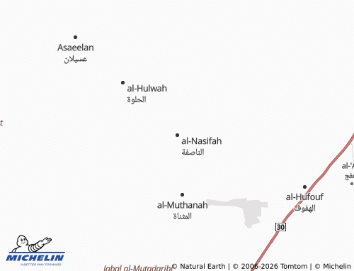 MICHELIN-Landkarte al-Nasifah - ViaMichelin