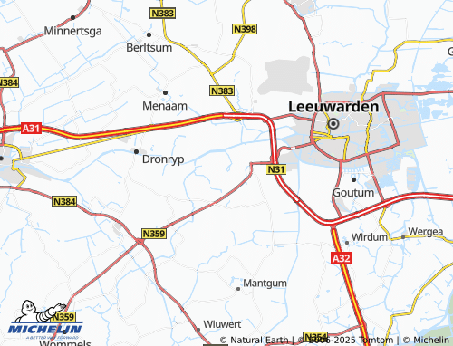 Kaart MICHELIN Blessum - ViaMichelin