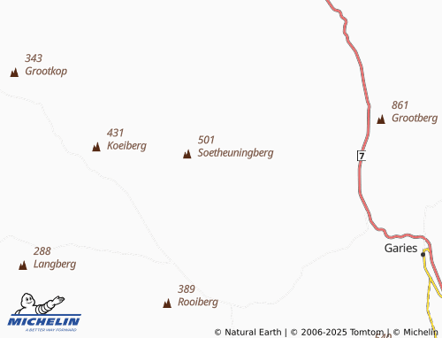 MICHELIN Klipfontein map - ViaMichelin