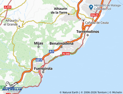 Mappa MICHELIN Benalmádena - ViaMichelin