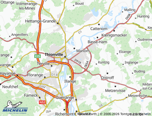 MICHELIN-Landkarte Yutz - ViaMichelin