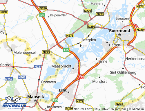 Mapa MICHELIN Wessem - ViaMichelin