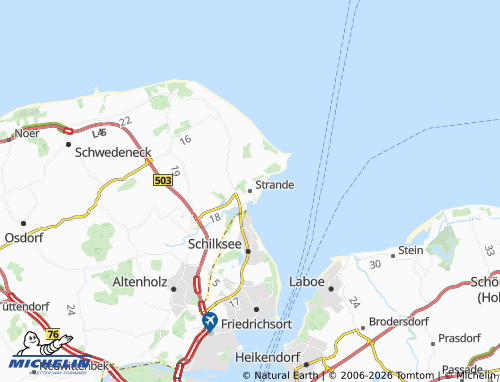 MICHELIN Strande map - ViaMichelin
