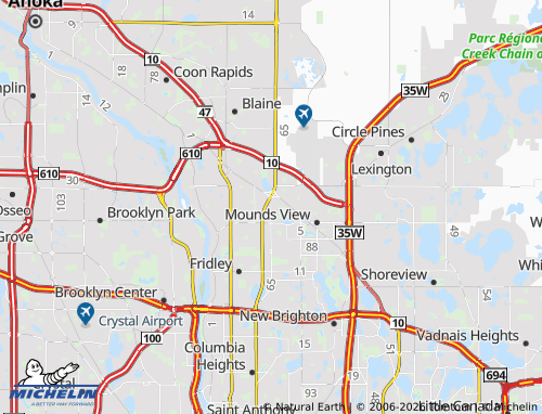 Mapa MICHELIN Spring Lake Park - ViaMichelin