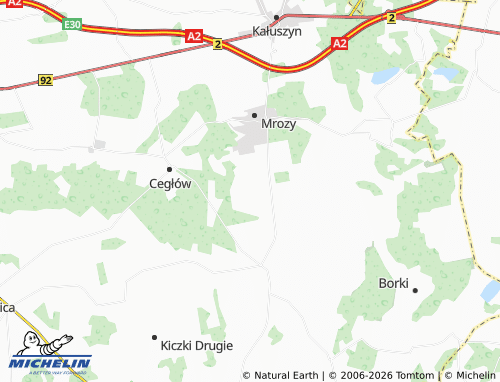 MICHELIN Sokolnik map - ViaMichelin