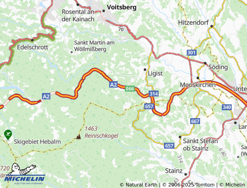 MICHELIN Oberwald map - ViaMichelin