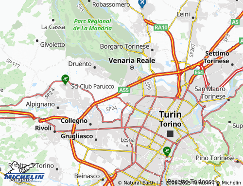MICHELIN Bergera map - ViaMichelin