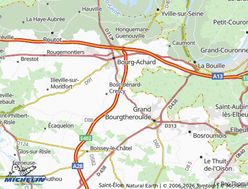 Mapa MICHELIN Thuit-Hébert - ViaMichelin