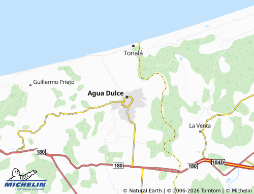Kaart MICHELIN Agua Dulce - ViaMichelin