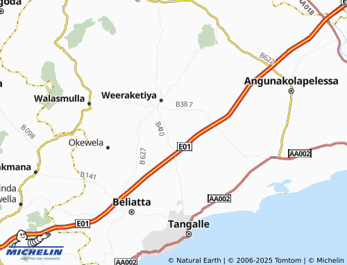 MICHELIN Bedigama North map - ViaMichelin