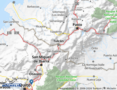 MICHELIN Carchi map - ViaMichelin