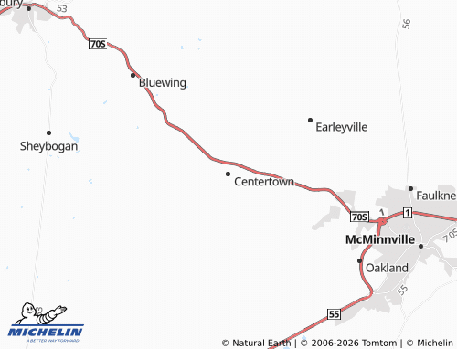 Carte MICHELIN Centertown - ViaMichelin