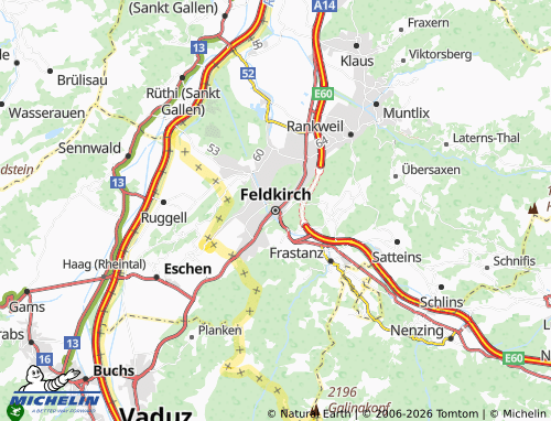 MICHELIN Feldkirch map - ViaMichelin