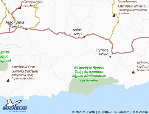 Mapa MICHELIN Panagia - ViaMichelin