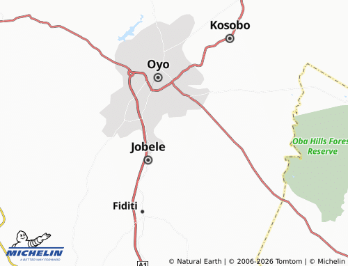 MICHELIN Akinmorin map - ViaMichelin