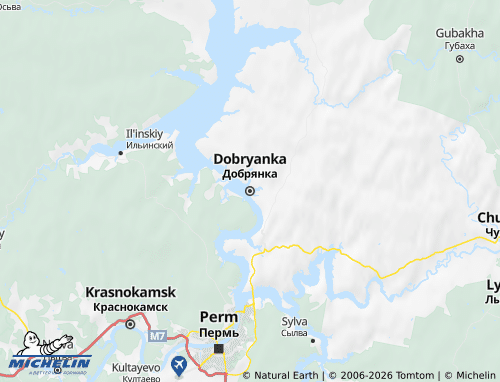 Carte MICHELIN Dobryanka - ViaMichelin