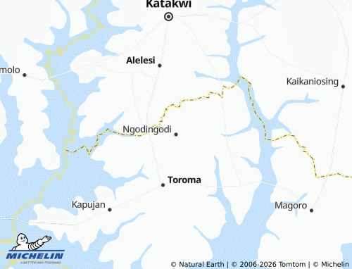 MICHELIN Ngodingodi map - ViaMichelin
