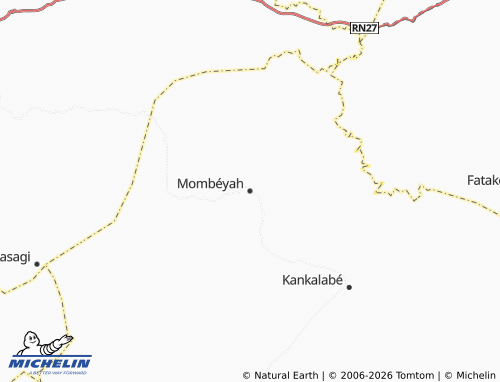 MICHELIN Mombéyah map - ViaMichelin