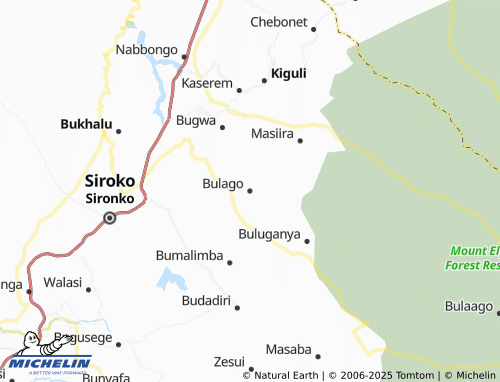 MICHELIN Bulago map - ViaMichelin
