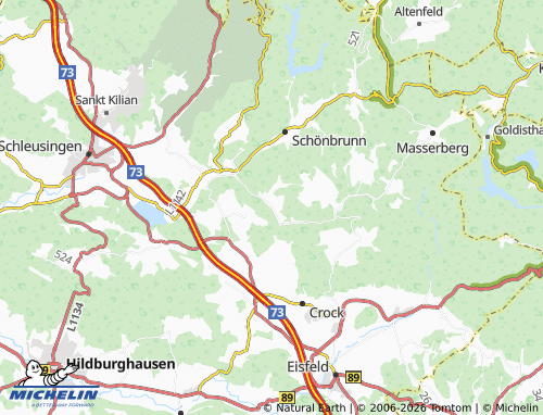 Mapa MICHELIN Biberschlag - ViaMichelin