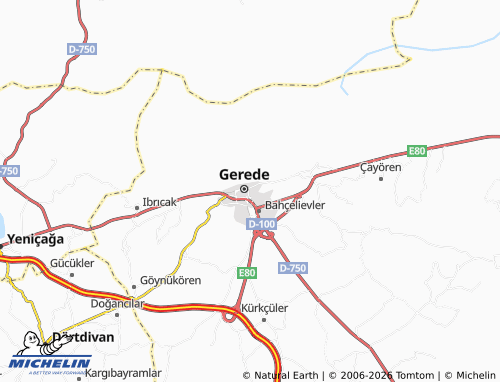 Mapa MICHELIN Demirciler - ViaMichelin