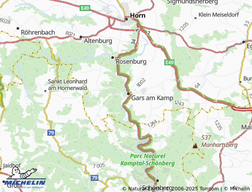Carte MICHELIN Thunau am Kamp - ViaMichelin