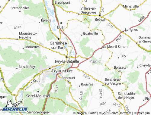 MICHELIN-Landkarte La Chaussée-d'Ivry - ViaMichelin