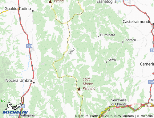 MICHELIN-Landkarte Fonte di Brescia - ViaMichelin