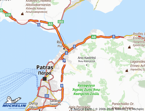 MICHELIN Kato Kastritsi map - ViaMichelin