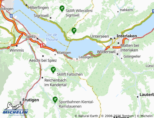 MICHELIN-Landkarte Leissigen - ViaMichelin