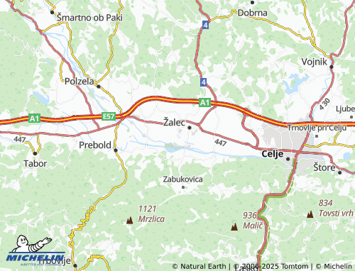 MICHELIN Vrbje map - ViaMichelin