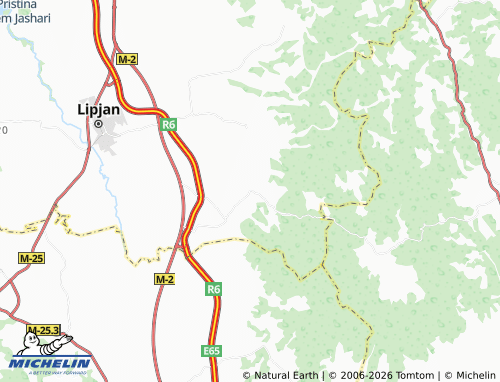 Carte MICHELIN Gadime e Epërme - ViaMichelin