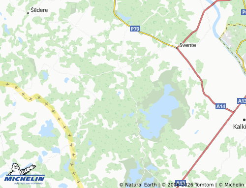 Mapa MICHELIN Ezeriņi - ViaMichelin