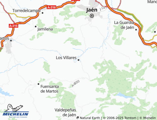 MICHELIN Los Villares map - ViaMichelin