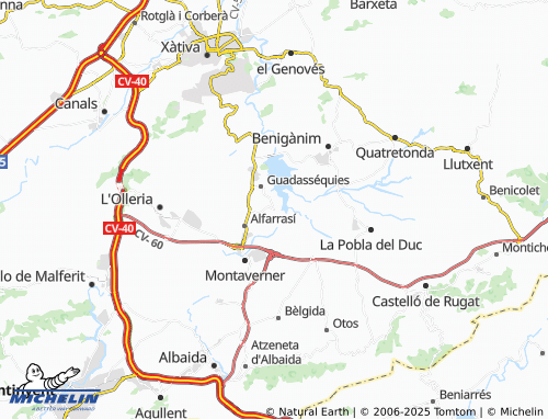 MICHELIN-Landkarte Benissuera - ViaMichelin