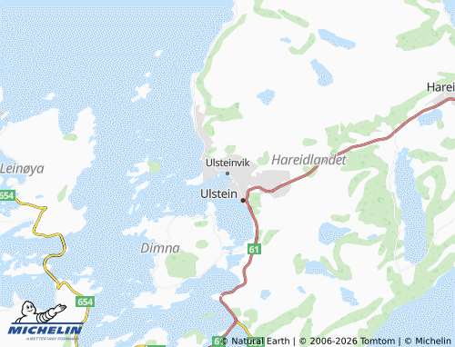 Mapa MICHELIN Ulsteinvik - ViaMichelin