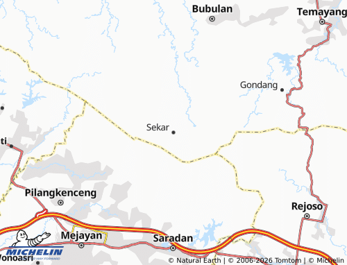 Carte MICHELIN Sekar - ViaMichelin