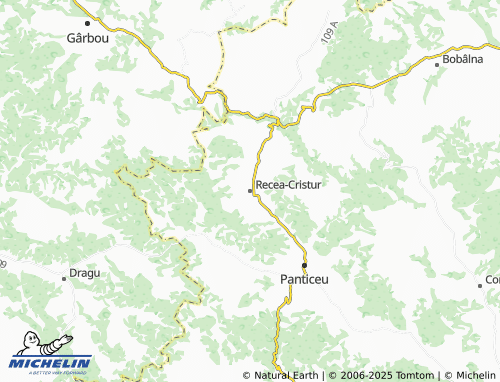 MICHELIN Recea-Cristur map - ViaMichelin