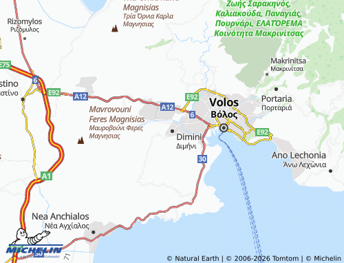 Mappa MICHELIN Dimini - ViaMichelin