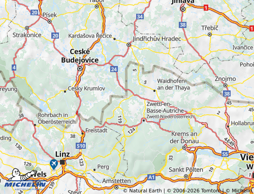 MICHELIN Gmünd map - ViaMichelin