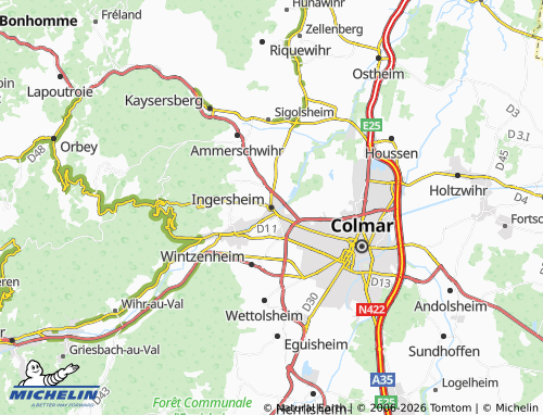 Mapa MICHELIN Ingersheim - ViaMichelin