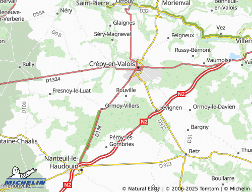 Carte MICHELIN Rouville - ViaMichelin