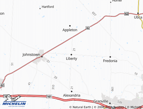 Carte MICHELIN Liberty - ViaMichelin