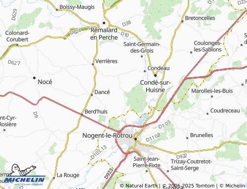 MICHELIN Saint-Pierre-la-Bruyère map - ViaMichelin