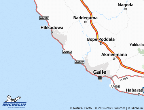 MICHELIN Owakanda map - ViaMichelin